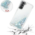 thumbnail image 4 of Samsung Galaxy S21 5G Case, Bling Glitter Liquid Clear Case Floating Quicksand Shockproof Protective Sparkle Silicone Soft TPU Case for Samsung Galaxy S21 5G, 4 of 5