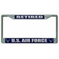 thumbnail image 2 of U.S. Air Force Retired Chrome License Plate Frame, 2 of 2