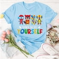 thumbnail image 4 of JAKANYQ T-Shirts pour Femmes Sensibilisation T-shirt Confortable, 4 of 6
