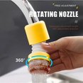 thumbnail image 3 of Rotatable Filter Shower Nozzle, Extended Water Filter, Swivel Head Kitchen Faucet Bubbler Extender SplashFFIY Proof, for Kitchen Bathroom, 3 of 8