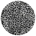 thumbnail image 3 of Leopard Print Pattern Soft Bedroom Round Area Rug, Washable Cute Nursery Circle Throw Mat, Non-Slip Contemporary Small Low Pile Floor Carpet for Dorm Bedside, 3 of 6