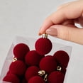 thumbnail image 5 of 30 Pcs 3cm Flocked Christmas Ball Ornaments Mini Velvet Shatterproof Christmas Ornaments with Hanging Loop for Xmas Tree Holiday Party, 5 of 6