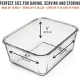thumbnail image 3 of Large Glass Food Storage Container - 6500ml/220oz, Airtight Lid, Oven Safe, 28 Cup Capacity, 3 of 9