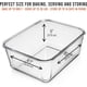 thumbnail image 3 of Contenedor de vidrio GRANDE para almacenar alimentos de 6500 ml/220 oz/28 tazas con tapa hermética. Ideal para almacenar alimentos, verduras y frutas. Para hornear cazuelas, lasañas, asar pavo y, 3 of 8