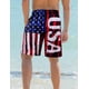 thumbnail image 3 of Bañador ALISISTER con la bandera de EE. UU., para hombre, del 4 de julio, 3 of 6