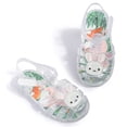 thumbnail image 3 of Eltusu Girls Jellies, Cute PVC Summer Non Slip Casual Jelly Shoes White Size 12(Little Kids), 3 of 5