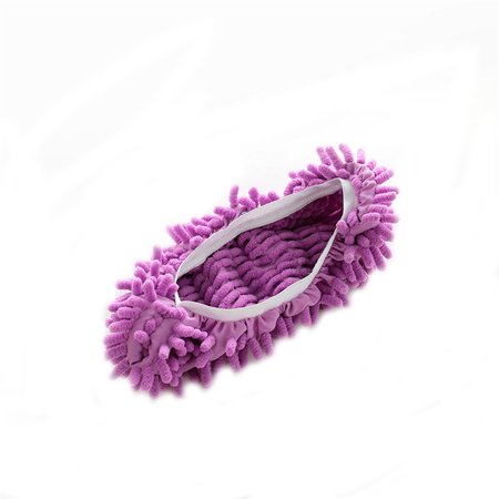 Mop Accessory Micro Fiber Chenille Colorful Mopping Shoes Floor Dust Slippers Cleaning Cloth PURPLE