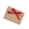 thumbnail image 4 of 50pcs European Style Envelope Kraft Paper Storage Pouch Bowknot Envelope Delicate Invitation Cards Envelopes (With Claret-red Ribbon), 4 of 7