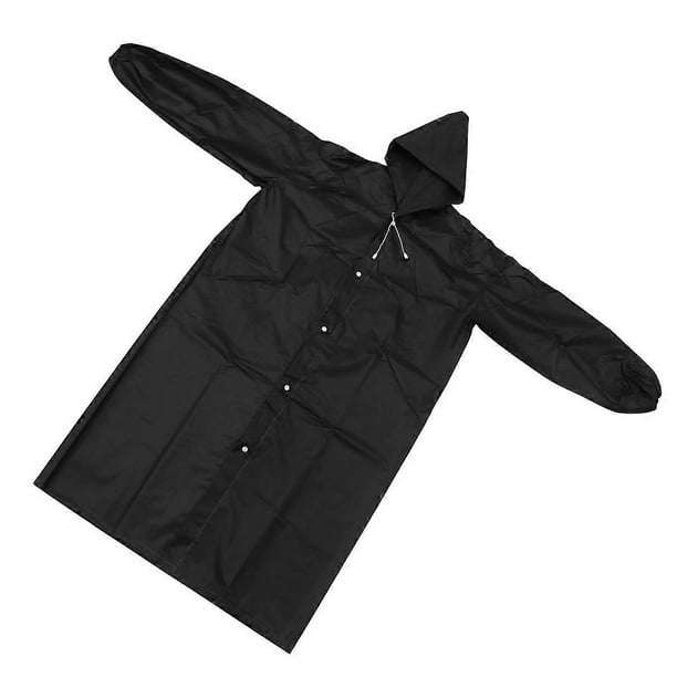 Adult Raincoat with Hood Made of Durable EVA Material Waterproof and Breathable One Size Fits Most