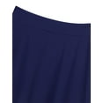 thumbnail image 5 of Lejafay Kids Girls Knee Length Summer Skater Skirt Elastic Waist Pleated A-line Skirt School Uniform Navy_Blue 14, 5 of 7