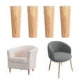 thumbnail image 6 of Firlar TV Cabinets Wooden Table Legs Raised Feet New 4Pcs Increase Foot Pad, 6 of 13