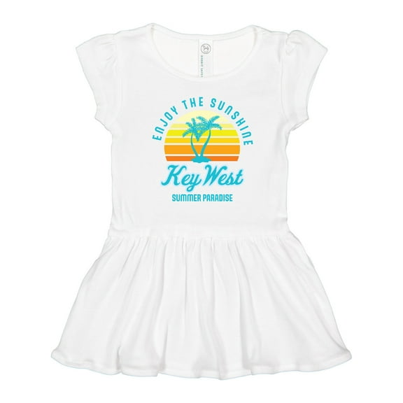 Inktastic Enjoy the Sunshine Key West Summer Paradise Girls Toddler Dress