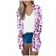 thumbnail image 1 of Mujeres de Manga Larga Tops de Impresión Casual Blusa de Bolsillo Cardigan Algodón Poliéster, Moda Señoras Top para el Uso Diario Y Casual de Primavera, 1 of 9