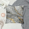 thumbnail image 2 of Nawypu  White Marble Throw Pillow Cover Abstract Creative Marbling Gold Veins Fashion Artificial Stone Pillow Case Pillowcase for Bedroom, Living Room, Cushion Sofa Standard Size, 2 of 5