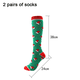 thumbnail image 2 of Calcetines novedosos para mujer - Calcetines navideños hasta la rodilla - Calcetines navideños divertidos, 2 of 5