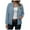 Blue, variant on larppty Womens Long Sleeve Zip Up Jacket Outfits Crewneck Casual Bomber Coat Lightweight Sweatshirts Fashion Y2k Clothes (Khaki, L)