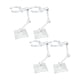 thumbnail image 5 of 4 piezas de base de acción de plástico para muñecas, soporte para figuras de anime de 6 pulgadas 4 Uds transparente 4x4cm, 5 of 7
