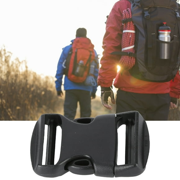 CHICIRIS Side Release Buckle,5Pcs Quick Release Buckle Plastic Dual Adjustable Strap Buckles Replacement DIY Craft for Backpack Black,Backpack Buckle