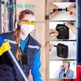 thumbnail image 4 of Ventilador portátil recargable con clip para la cintura, ventilador personal para colgar en el cuello, viento súper potente, ventilador de larga resistencia para trabajo, refrigeración y pre, 4 of 5
