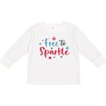 thumbnail image 3 of Inktastic 4th of July Free to Sparkle in Red White and Blue Boys or Girls Long Sleeve Toddler T-Shirt, 3 of 5