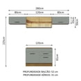 thumbnail image 3 of Cocina Integral Completa Modular Madesa Agata 280cm MG 01, 3 of 5