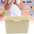 thumbnail image 2 of Kitchen Cupboard Door Desk Hanging Trash Can Household Plastic Garbage Box (Beige), 2 of 8