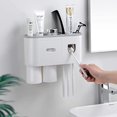 thumbnail image 2 of Toothbrush Holder - Wall Mounted Toothbrush Holder - Automatic Toothpaste Dispenser, 2 of 5