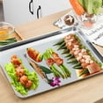 thumbnail image 2 of 2 Ensembles d'Acier Inoxydable Frits Filets Grill Bacs de Stockage Poêle pour la Maison, 2 of 7