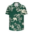 thumbnail image 6 of Xysaqa Mens T-Shirts Mens Hawaiian Shirt Men Big & Tall Cool Floral Print Shirts Merns Casual Short Sleeve Button Up T-Shirt Summer Party Beach Tshirt 2X 3X 4X Clearance, 6 of 6