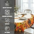 thumbnail image 6 of Thanksgiving Tablecloth Fall Tablecloth Oval 54x72 Inch, Autumn Harvest Turkey Pumpkin Table Cover Waterproof for Fall Thanksgiving Dinning Table Decorations, 6 of 6