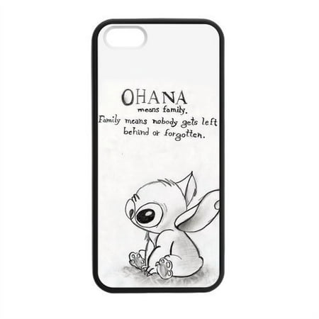 Ganma HOT Selling Funny Cute OHANA & Classic Family Quote Phone Case For iPhone 5 5s Best Durable Hard Plastic Case (Best Selling Mobile Phone Ever)