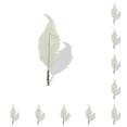thumbnail image 1 of Advancent Simulación artificial Hoja Árbol de Navidad Decoración Adorno Brillo Abrazadera Boda Brillante Festival Suministros Exterior Blanco Blanco 10piezas, 1 of 6