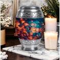 thumbnail image 6 of Humming Bird Keepsake Flowers Urn For Ashes Adult Female, 1 Large Cremation Urns For Male, Little Urns For Human Ashes Set Of 4, Blue Urn For Mother, 10&3 Inch, 6 of 7