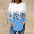 thumbnail image 5 of XIAfhje Tunic Tops for Women Crew Neck Sweater Long Sleeve T Shirts Solid Color Lightweight Jumpers Blouses Loose Casual T-Shirts Spring Outfits Shirts Ladies Tops S-3XL, 5 of 5