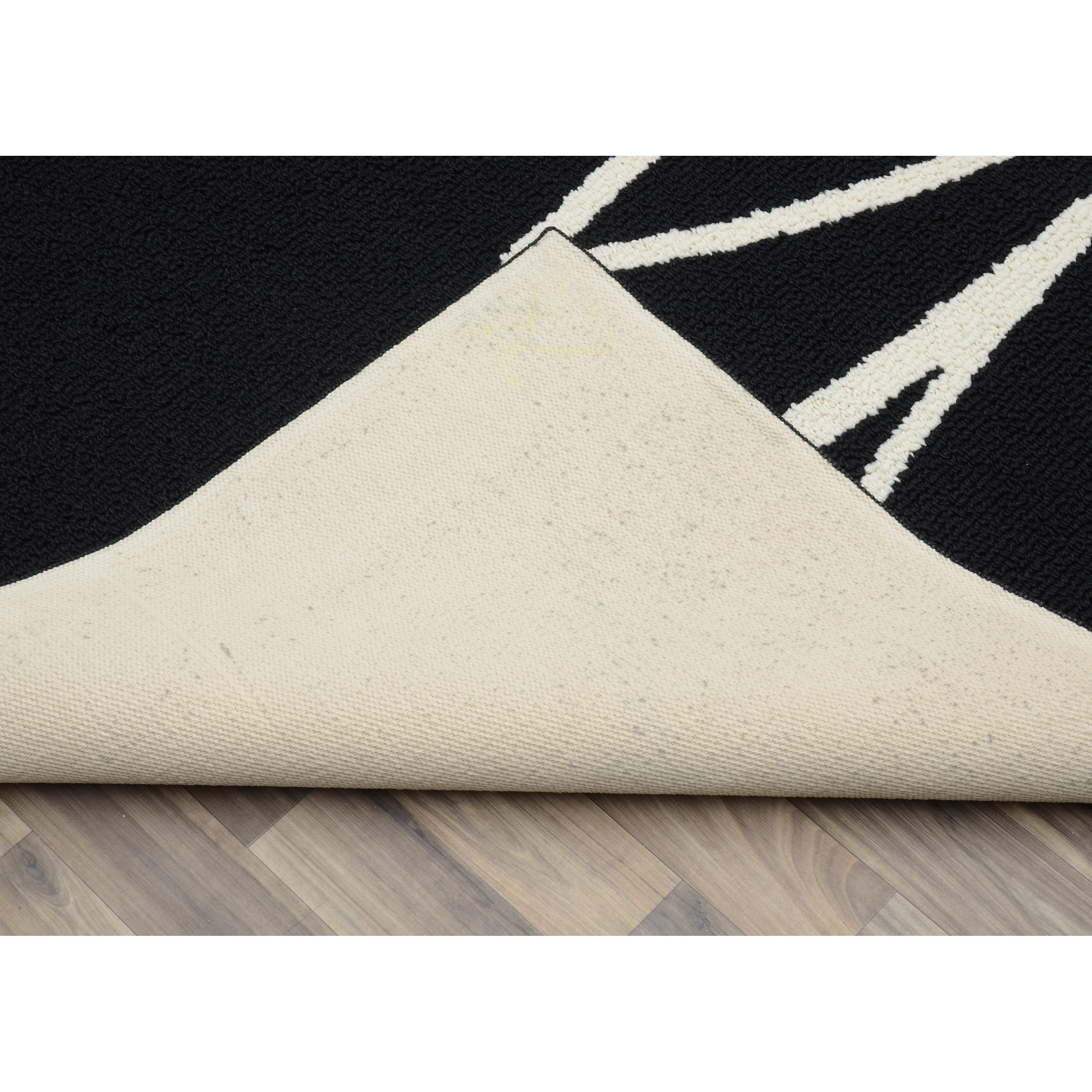 Garland Rug Grand Floral Black/Ivory Indoor Area Rug, 8' x 10'