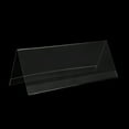 thumbnail image 3 of Modern V-Shaped Clear Acrylic Name Tent Cards for Meetings, Events, and Conferences, Double-Sided Display with Easy Paper Insertion, 30 Pack, 3 of 6