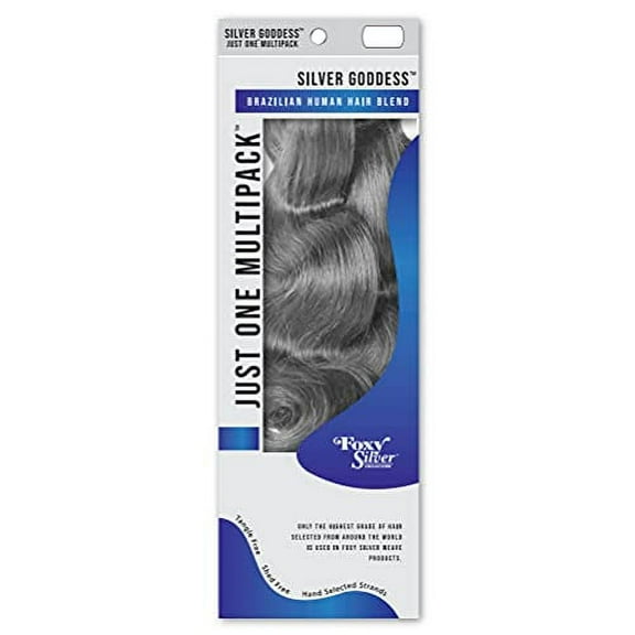 Foxy Silver (Just One - Body Wave) - Brazilian Human Hair Blend Weave in 51, 4 Piece Set