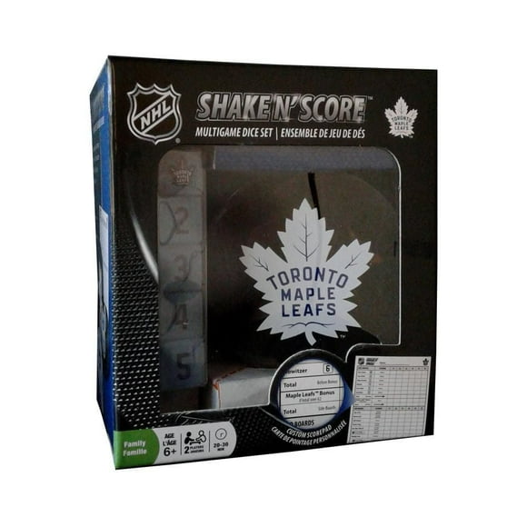 Masterpieces Puzzle Company NHL Toronto Maple Leafs Shake 'n Score Multi Game Dice Set