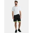 thumbnail image 3 of Athletic Works Men's and Big Men's 2 in 1 Gym Shorts with Liner, 6" & 8" Inseams, Sizes S-3XL, 3 of 5