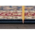 thumbnail image 4 of Transitional Area Rug (5'3'' x 7'3'' Oval) Border Navy, Beige Living Room Easy to Clean, 4 of 5