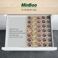 MinBoo Bamboo K Cup Holder Drawer or Countertop K Cup Organizer Coffee