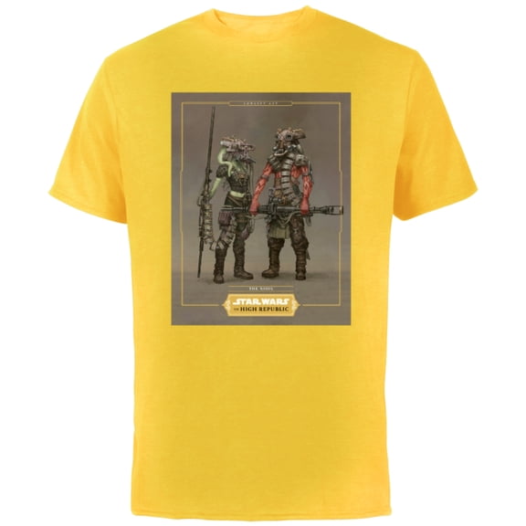 Star Wars The High Republic Concept Art The Nihil - Short Sleeve Cotton T-Shirt for Adults - Customized-Yellow