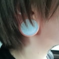 thumbnail image 3 of jiaroswwei 1Pc Unisex Faux Opal Ear Plug Double Flare Gauge Expander Body Piercing Jewelry, 3 of 7