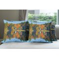 thumbnail image 6 of Ambesonne Landscape Throw Pillow Cover 4 Pack, Lake House in Autumn, 18", Multicolor, 6 of 7