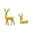 thumbnail image 2 of Cadancy Christmas Reindeer Figurines Set of 2 Tabletop Statues for Festive Display, Elegant Deer Ornaments Home Mantle Shelf Indoor Holiday Decor Winter Seasonal Decoration Gift, 2 of 7
