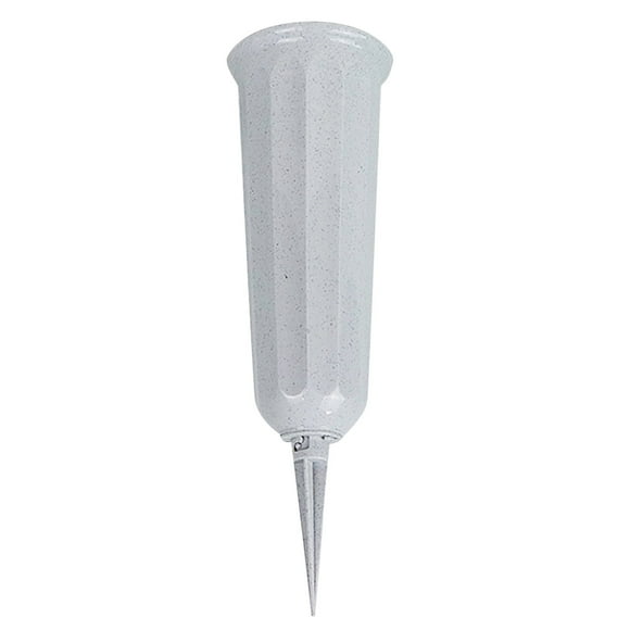 Floreros de plástico Cementerio Florero para el cementerio Decoraciones para en el suelo Cementerio Jarrón con Estaca Memorial Florero Florero para Memorial