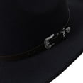 thumbnail image 3 of Men Women Wide Brim Western Cowboy Cowgirl Hats with Buckle Belt, 3 of 4