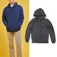 thumbnail image 1 of Sudadera Con Capucha Con Cordón y Bolsillos Latales, Sudadera Con Capucha de Algodón Cálido para Hombre Con Cremallera para la Vida Diaria, 1 of 7
