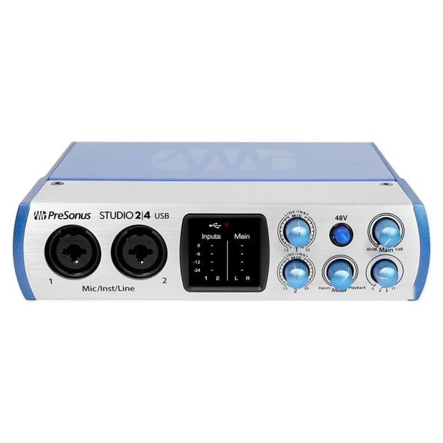 Interfaz de Audio PreSonus 2|4 2x2, 192 kHz, Interfaz de Audio USB-C