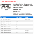 thumbnail image 2 of Front Brake Pad Set - Compatible with 2007 - 2012, 2017 - 2019 Nissan Sentra 2008 2009 2010 2011 2018, 2 of 2